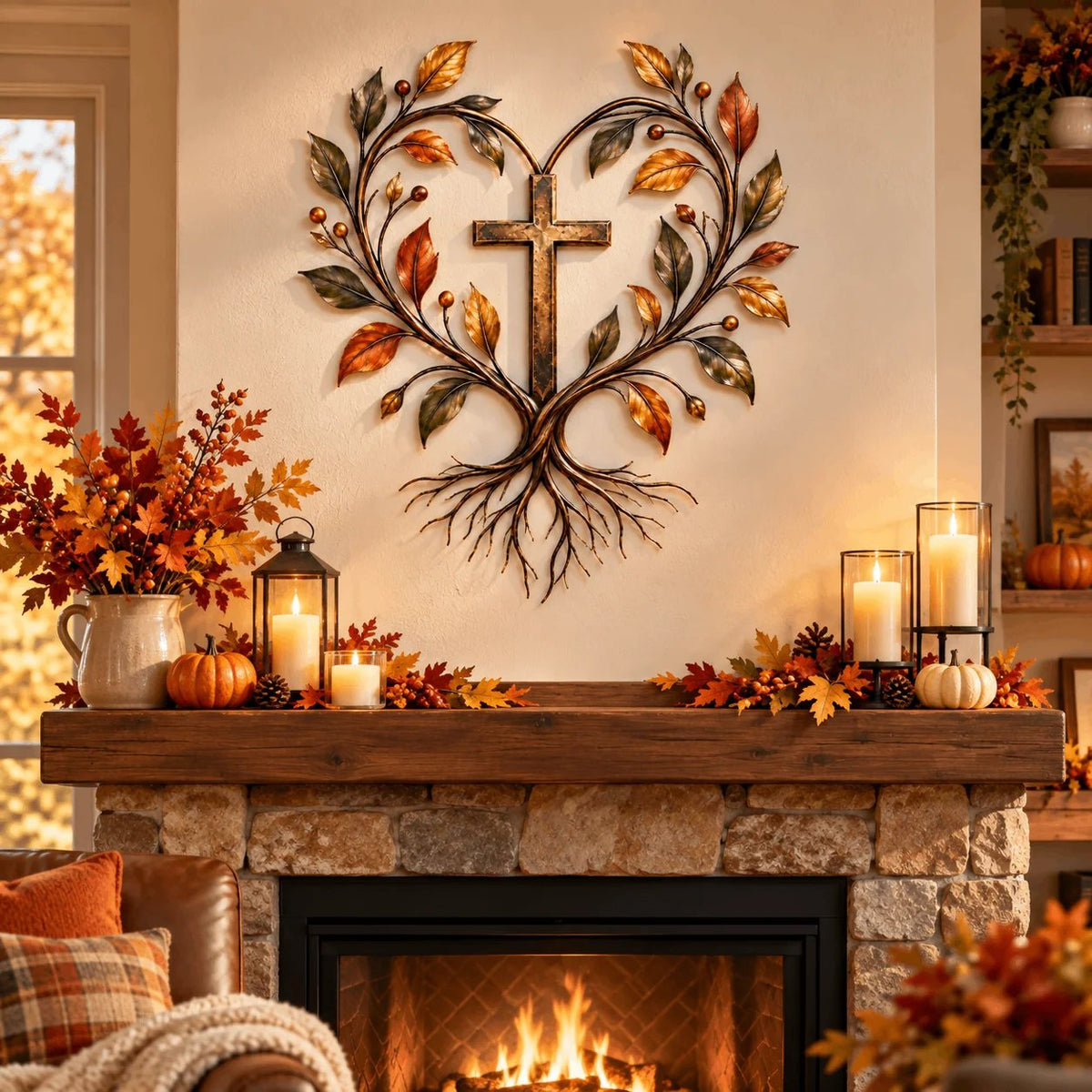 ✝️🌳Faith & Roots Tree of Life Cross Wall Decor
