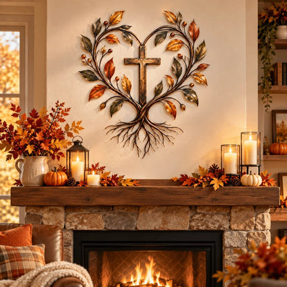 ✝️🌳Faith & Roots Tree of Life Cross Wall Decor