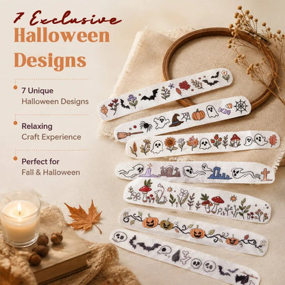 🔥Last Day: 50 % OFF -✨  Halloween Embroidery Pattern Set
