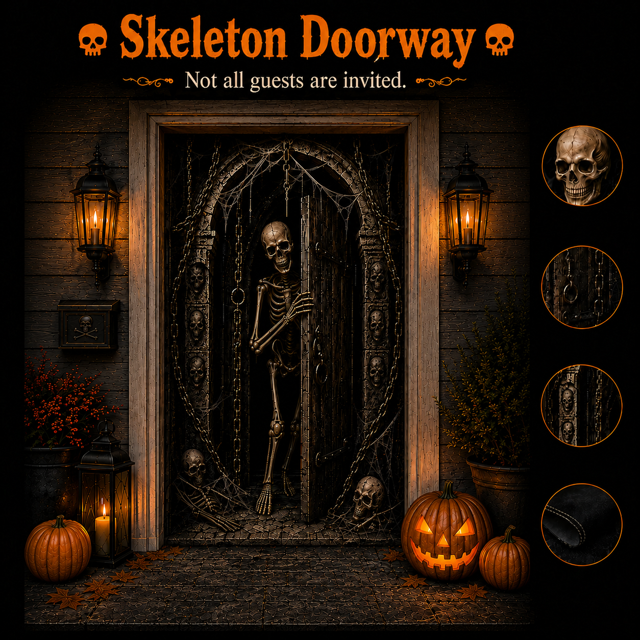🎃Halloween Portal Door Curtain – Realistic Spooky Door Decor