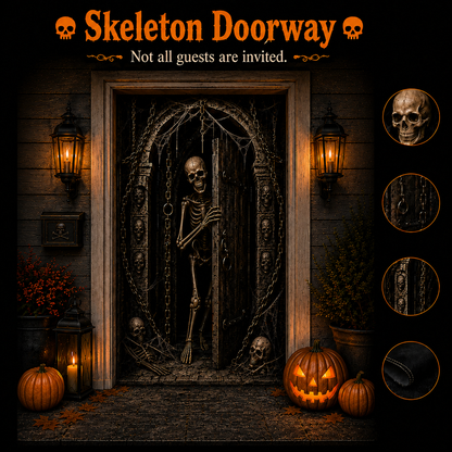 🎃Halloween Portal Door Curtain – Realistic Spooky Door Decor