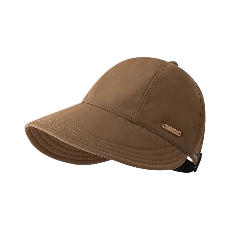 👒 Women’s Wide Brim Sun Visor Hat – UPF 50+ Open Top Ponytail Cap for Beach, Golf & Outdoor Sun Protection