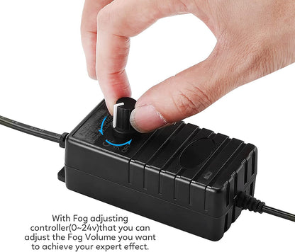 ⏳🔥LIMITED-TIME 50% OFF! ⏰💨 12-LED Ultrasonic Mist Maker Fogger – Creates cool mist & colourful light – Perfect for humidifiers, fountains or Halloween decor – runs quietly in water 💧✨