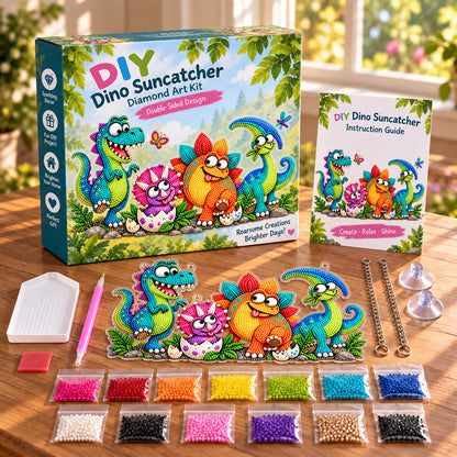 🐦✨ Sunny Birds Diamond Art Suncatcher DIY Kit