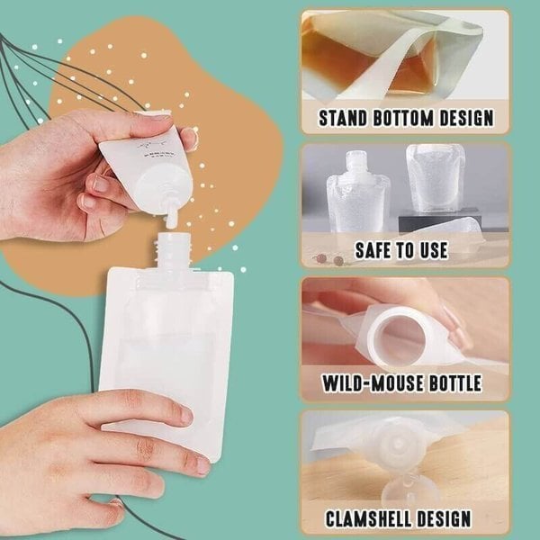 🌷Summer SALE - Portable Travel Fluid Makeup Packing Bag(10 Pcs)