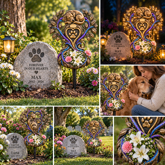 Forever Paw Pet Memorial Garden Decoration