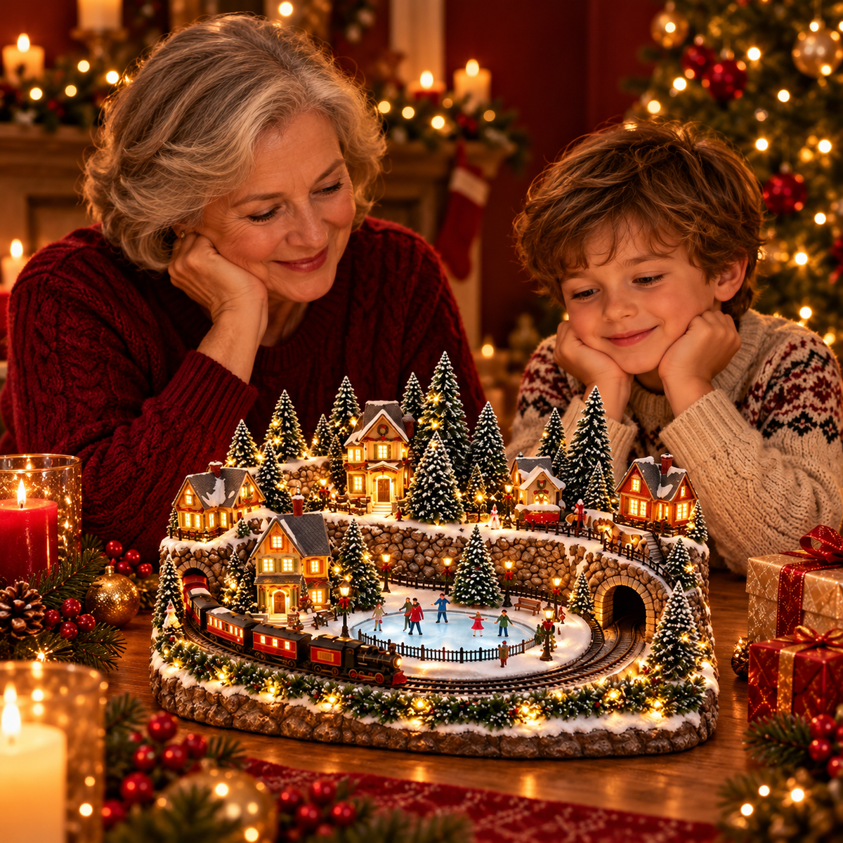 🔥 Lighted & Animated Christmas Village Collection-✨Same as the video