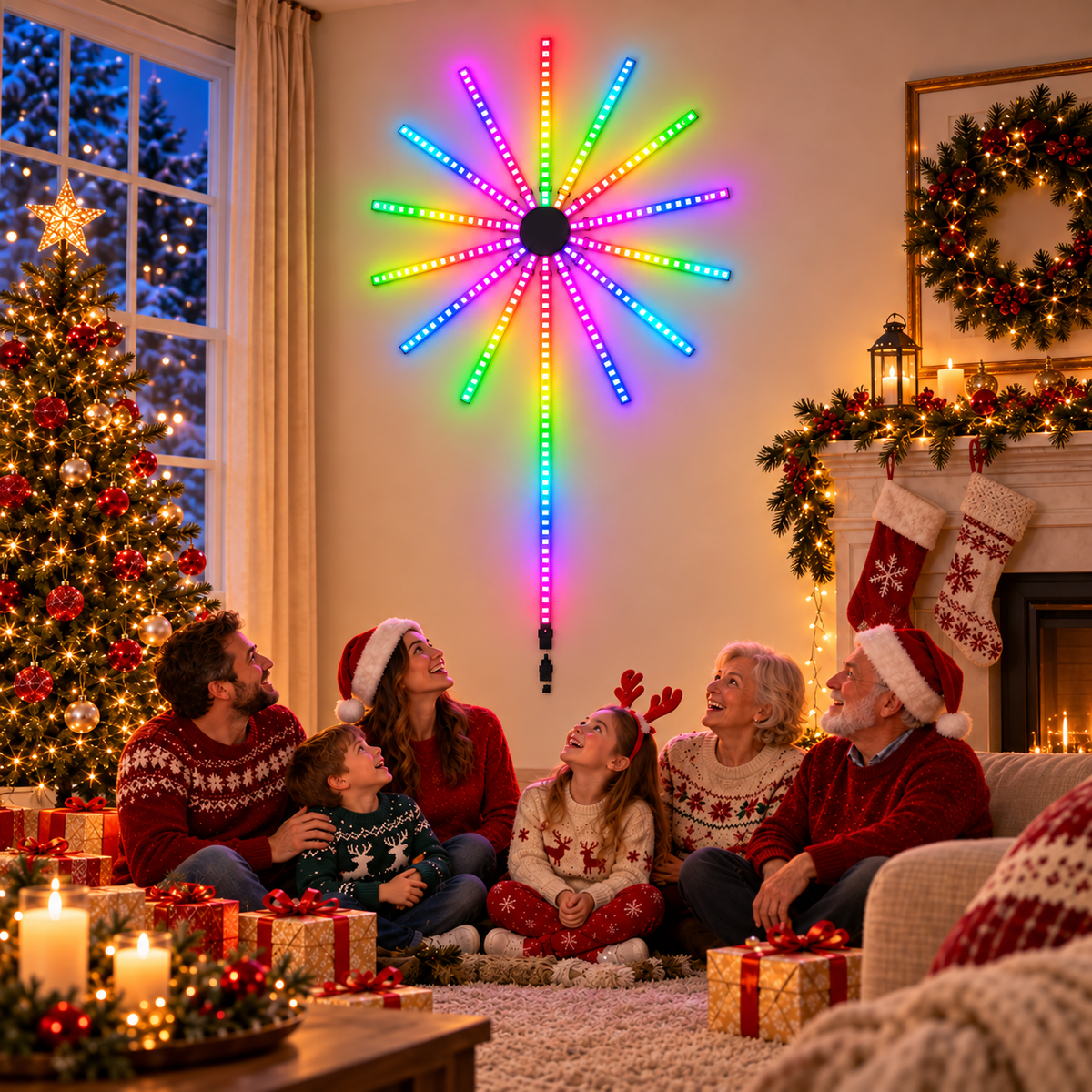 Smart Fireworks LED Light | Music Sync & App Control