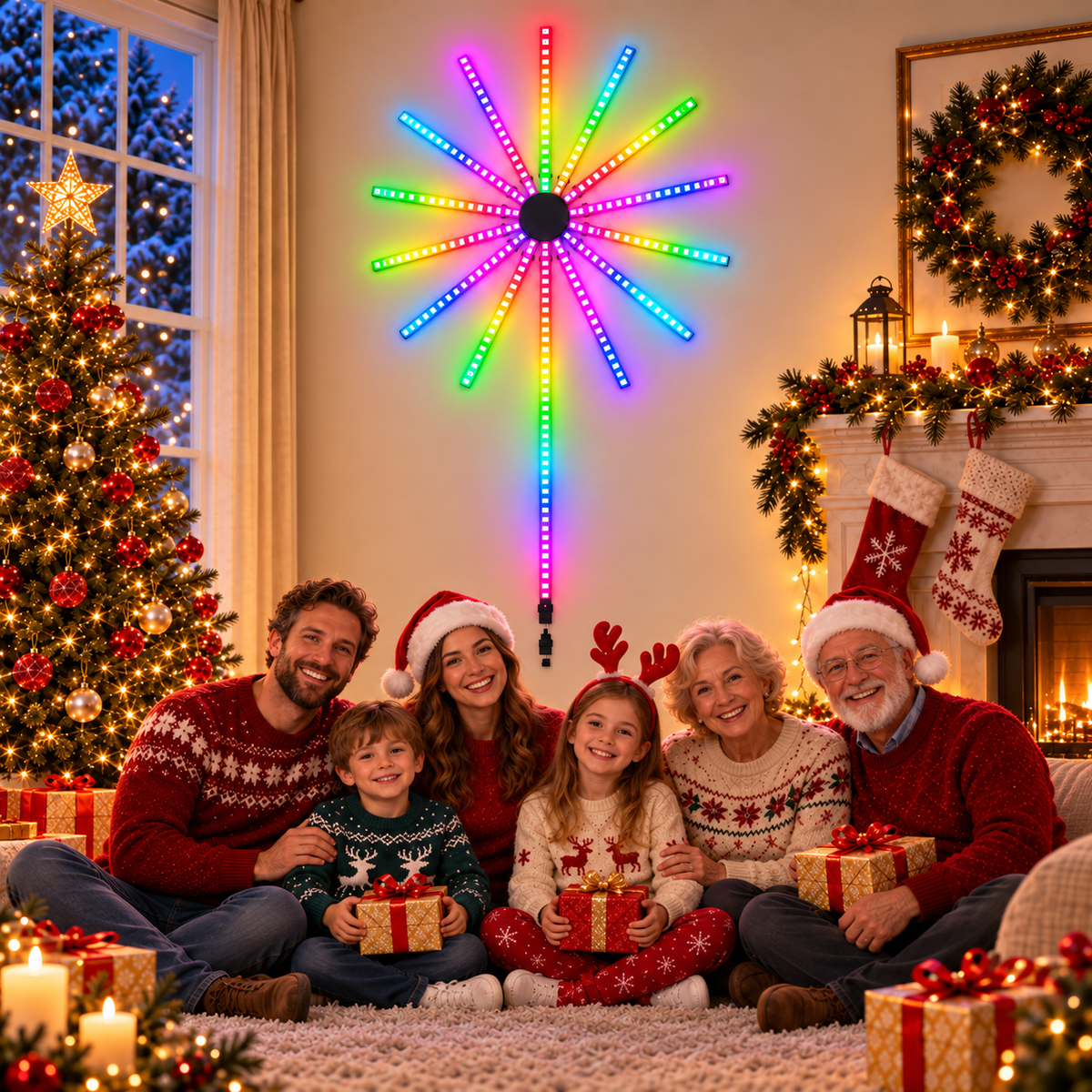 Smart Fireworks LED Light | Music Sync & App Control
