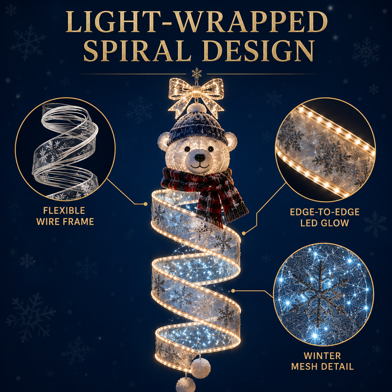 🎄Last day for 50% off🎄Christmas Magic Spiral™ Hanging LED Light Collection