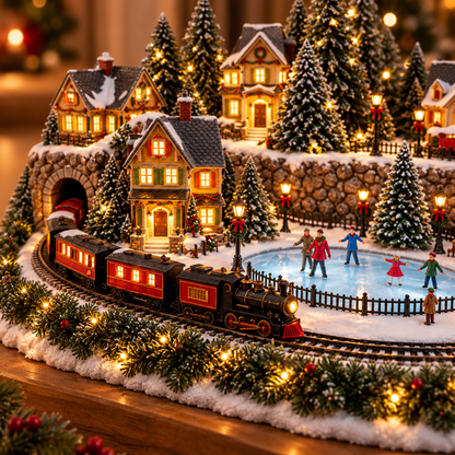 🔥 Lighted & Animated Christmas Village Collection-✨Same as the video