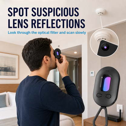 🕵️Hidden Camera Detectors, GPS Tracker, Spy Camera Detector,Anti-intrusion, 30H Working Time