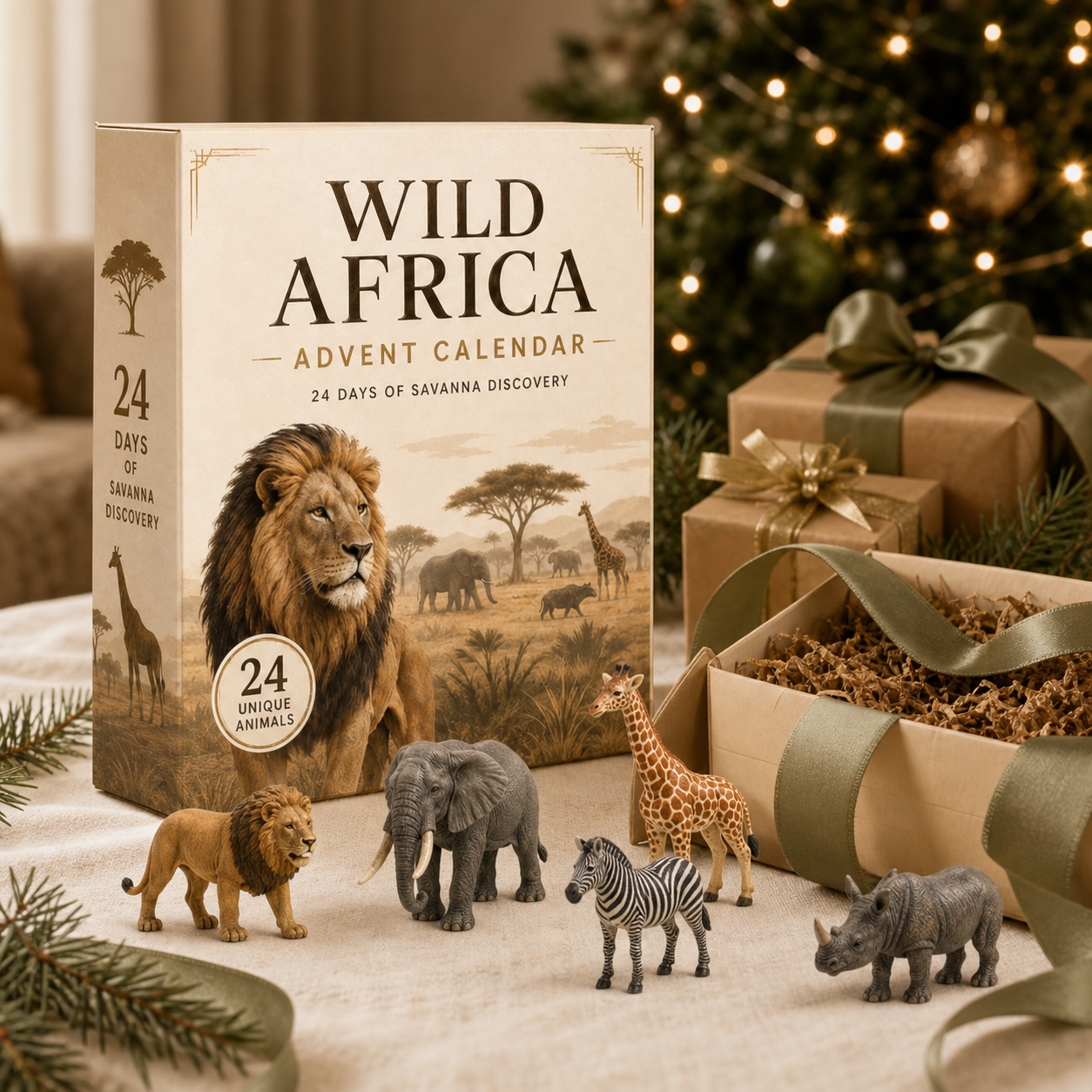 Wild Africa Advent Calendar presented as a Christmas gift