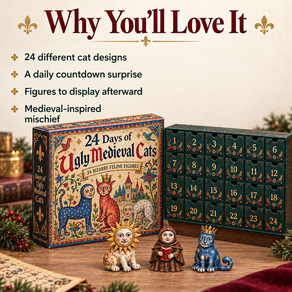 Why you will love the Ugly Medieval Cats Advent Calendar