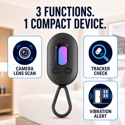 🕵️Hidden Camera Detectors, GPS Tracker, Spy Camera Detector,Anti-intrusion, 30H Working Time
