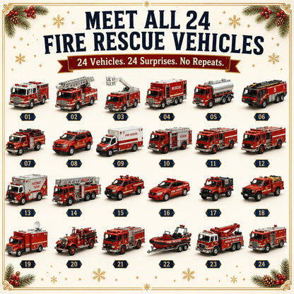 🚒Build the Fleet Collection 24-Day Vehicle Advent Calendar Series | ✨A New Adventure Every Morning
