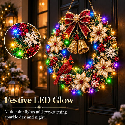 🎄💎 Sparkle & Glow Christmas Craft Art – LED Beaded Holiday Display Kit