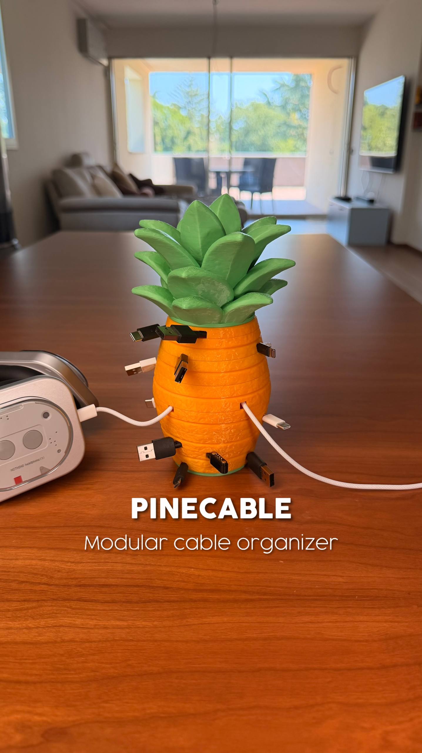 🎃2026 Halloween Gift - 🍍PineCable Modular Cable Organizer