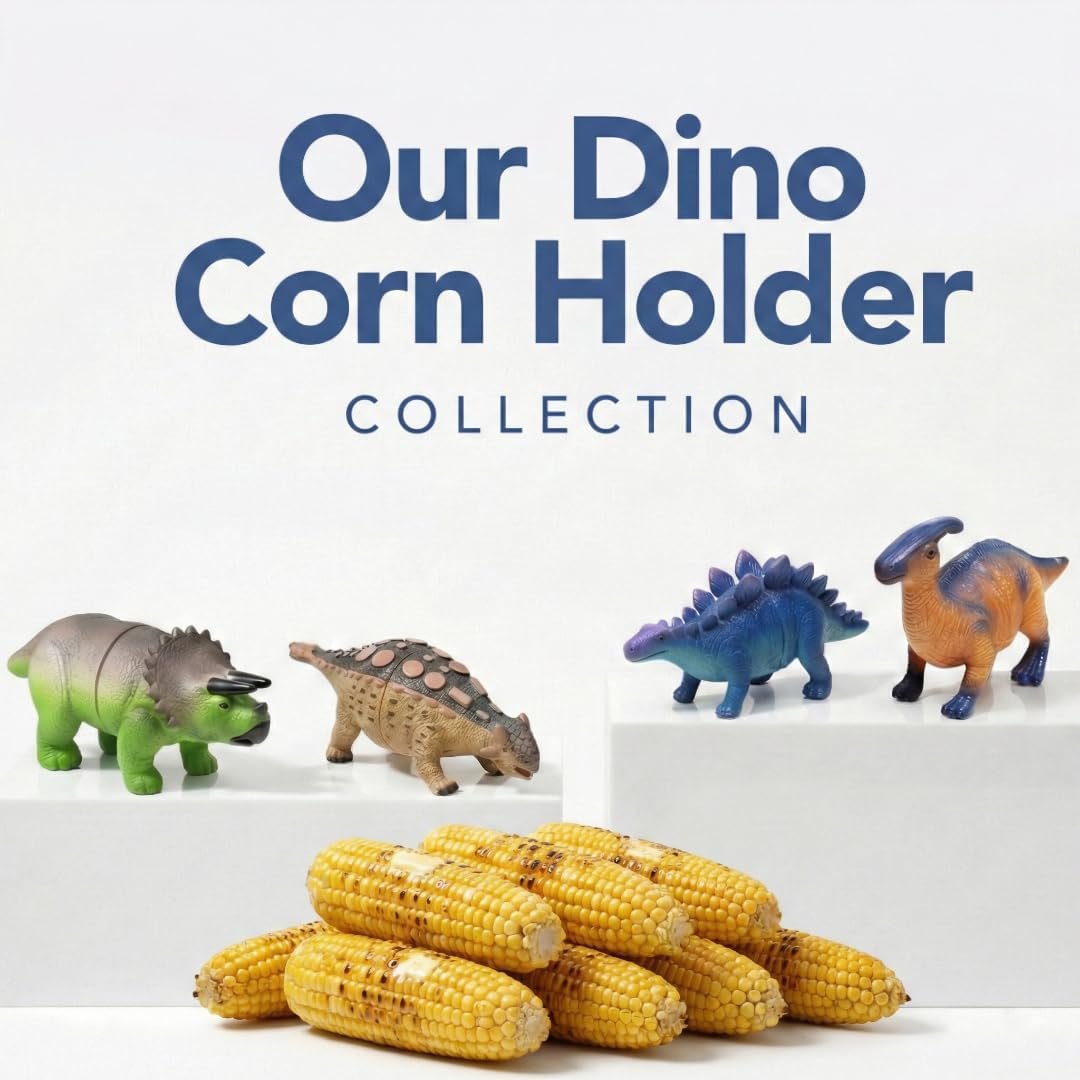 🔥Last Day Promotion🦖 Dino Bite Corn Holders🌽Turn Ordinary Corn Into The Most Fun Thing On The Table🧒