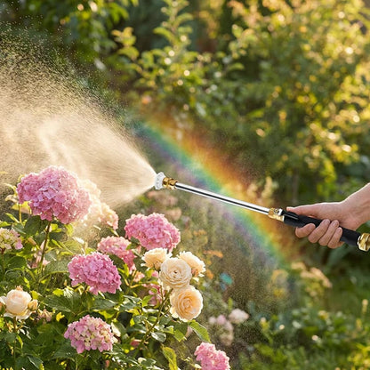 High-Pressure Water Gun – 3 Nozzles, Rustproof Aluminium Alloy, Effortless Deep Cleaning