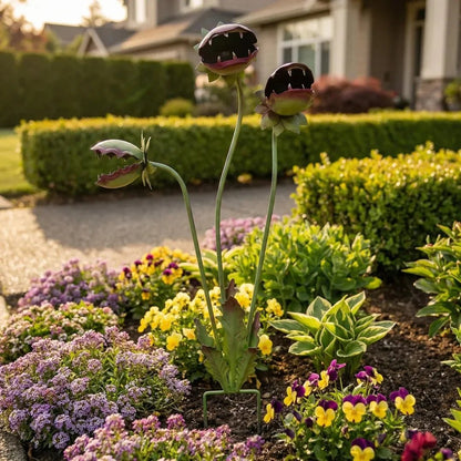 LAST DAY 49% OFF - Whimsical Metal Carnivorous Plant Garden Stake