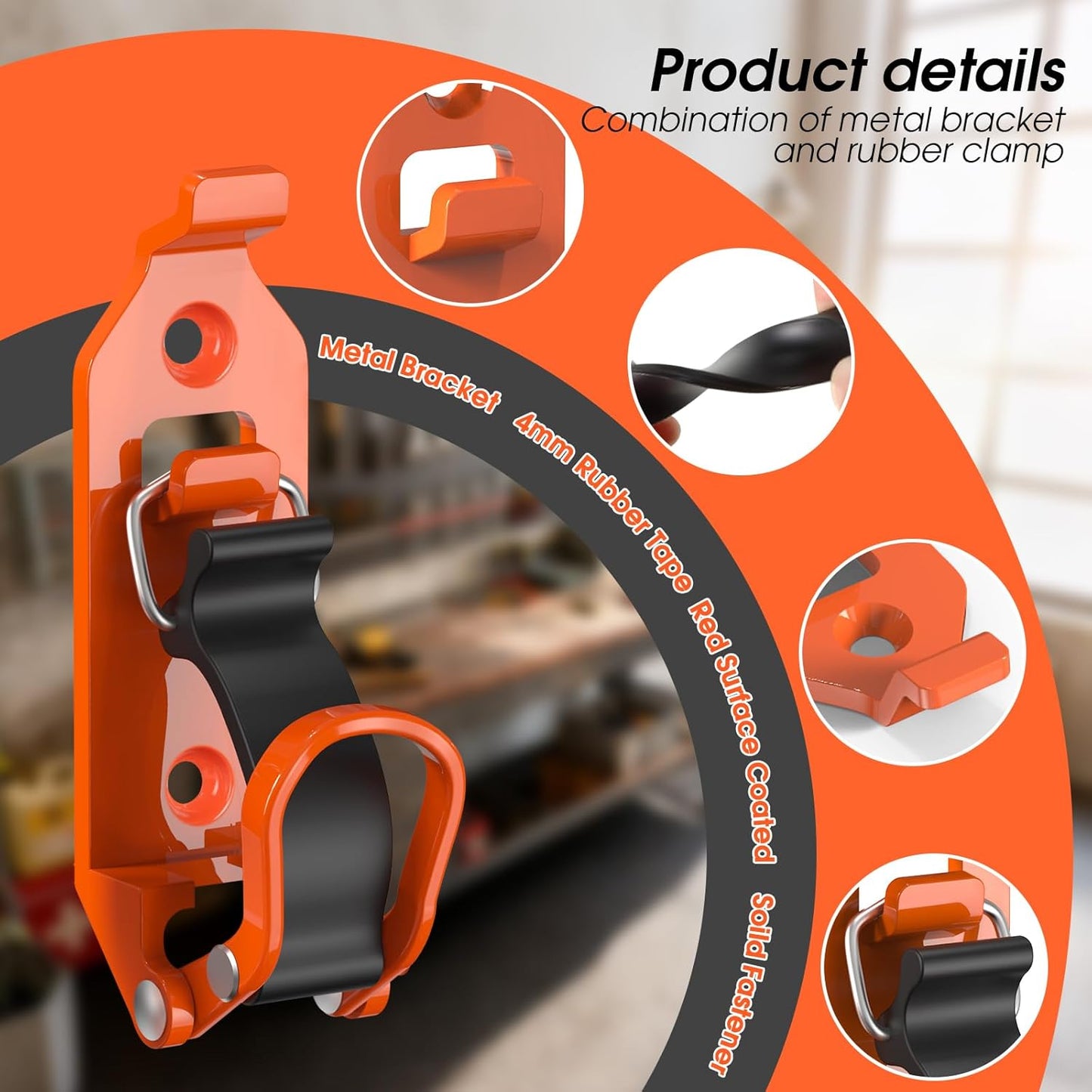 🔧All-Weather Metal Shovel Bracket | Rust-Proof Roof Rack Organizer Set – Holds Up to 124lbsA