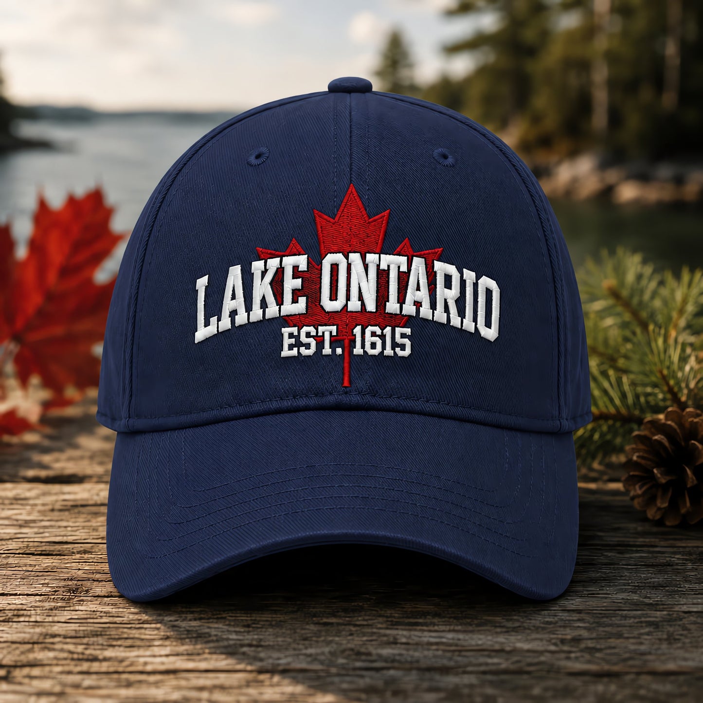 🔥LAST DAY 50% OFF -- 🍁Lake Ontario Forever – Heritage Embroidered Cap (🧢100% Cotton)