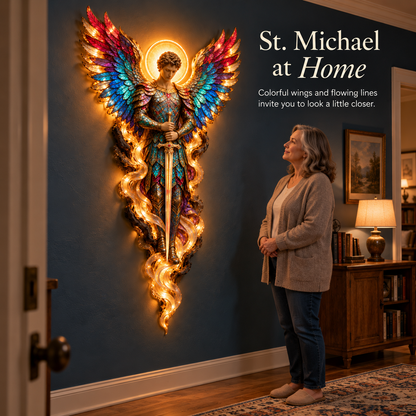 ✝️ Heavenly Radiance™ Lighted Angel Wall Sculpture ✨