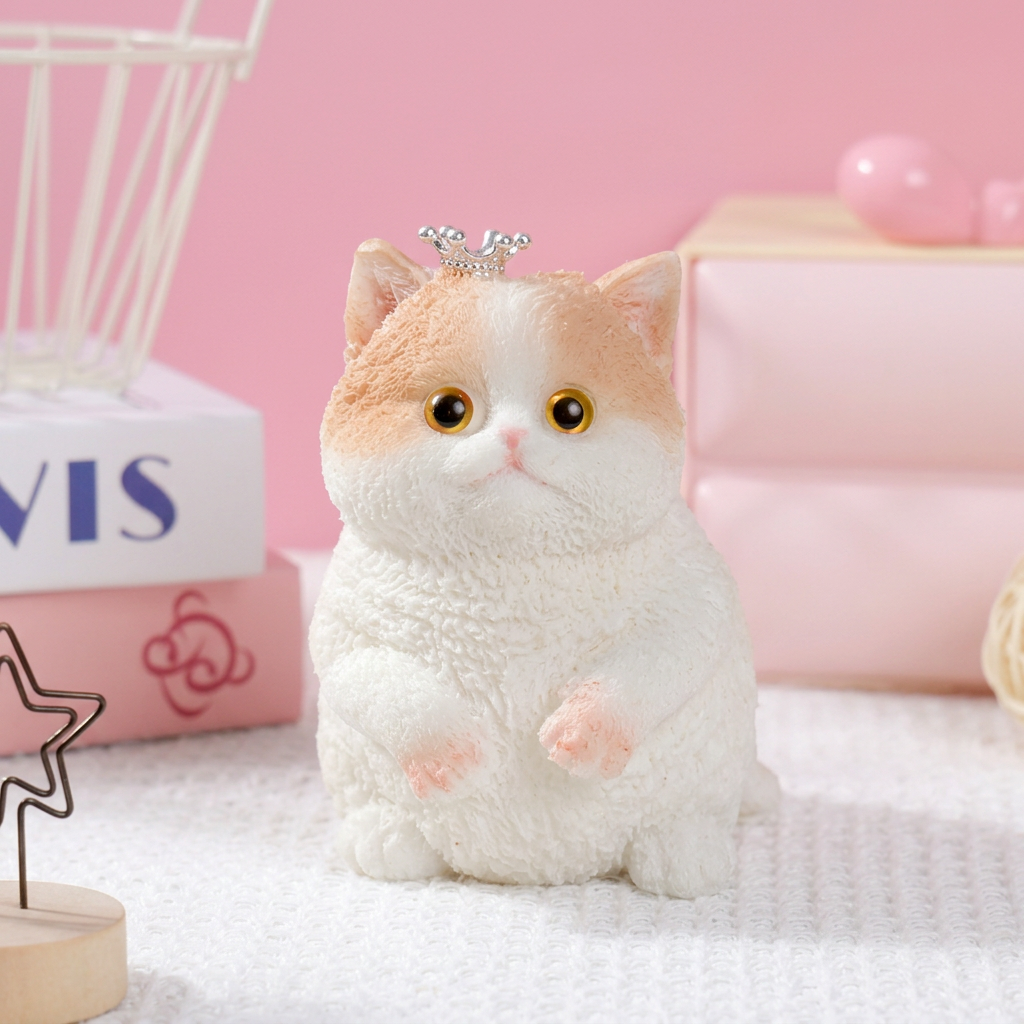 🎨🐾Soft and Cuddly Cat – Stress-Relief Squeezable Toy