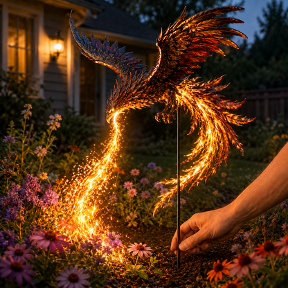 🔥Solar Powered Phoenix Fire Garden Light