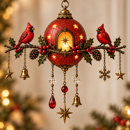 🔥Last Day 49% OFF-Cardinal Christmas Candlelight Wall Hanging✨