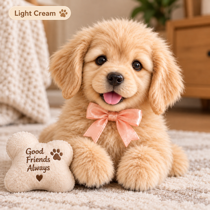 🎁🐶 HOT SALE 49% OFF – Lifelike Robotic Golden Retriever Puppy | The Cutest Christmas Gift ✨🎄