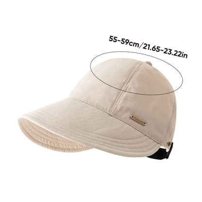 👒 Women’s Wide Brim Sun Visor Hat – UPF 50+ Open Top Ponytail Cap for Beach, Golf & Outdoor Sun Protection