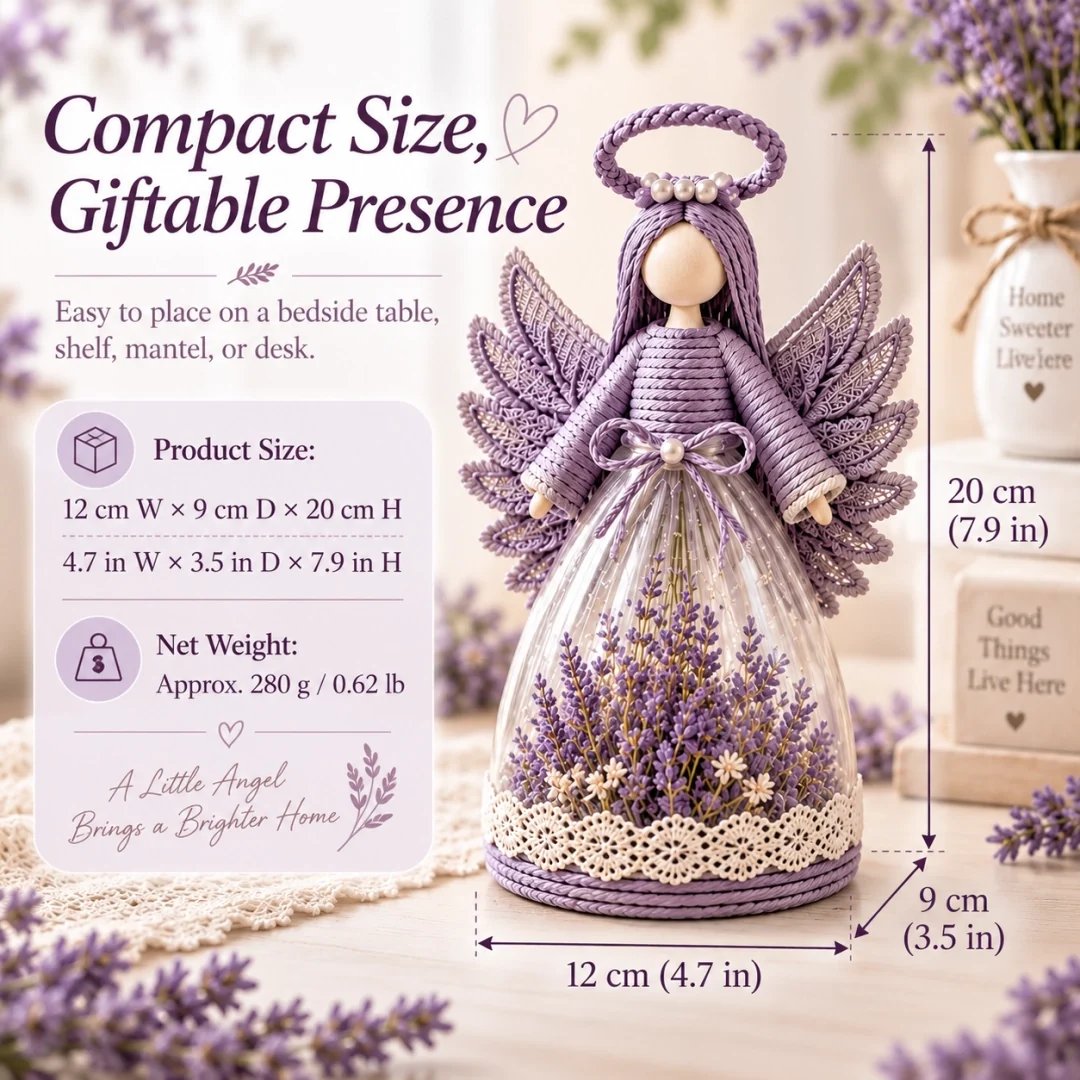 🔥 LAST DAY 49% OFF - 🌸🎁 Lighted Floral Angel Figurine