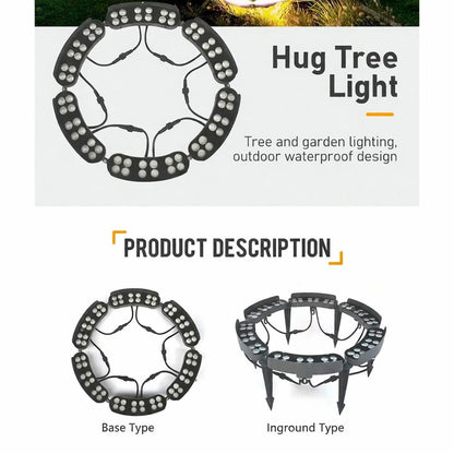 🌳 LED Ring Tree Light | Outdoor Waterproof Landscape Spotlight 🌟