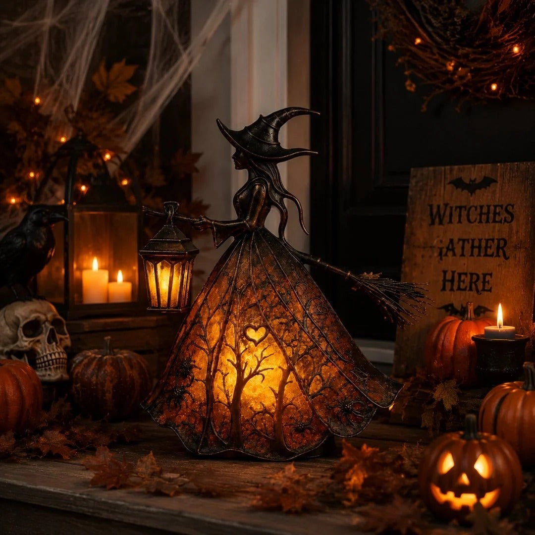 Gothic Halloween Witch Table Decoration