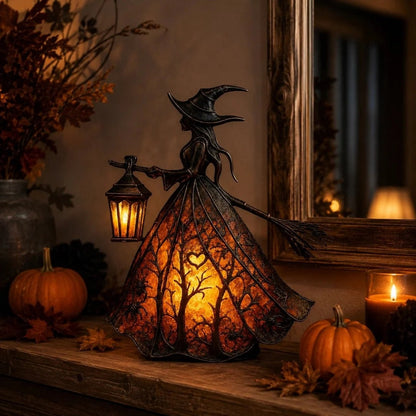 Halloween Witch Lamp Tabletop Decoration