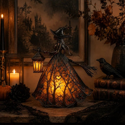Halloween Witch Lamp Tabletop Decoration