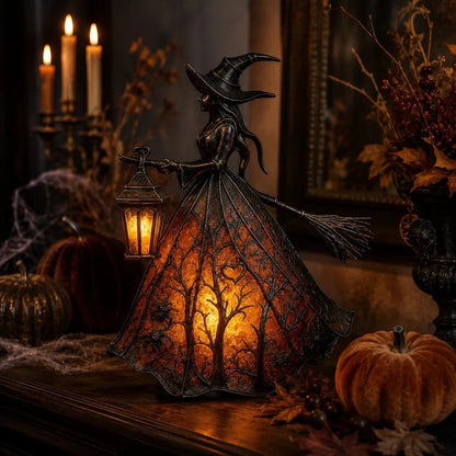 Halloween Witch Lamp Tabletop Decoration
