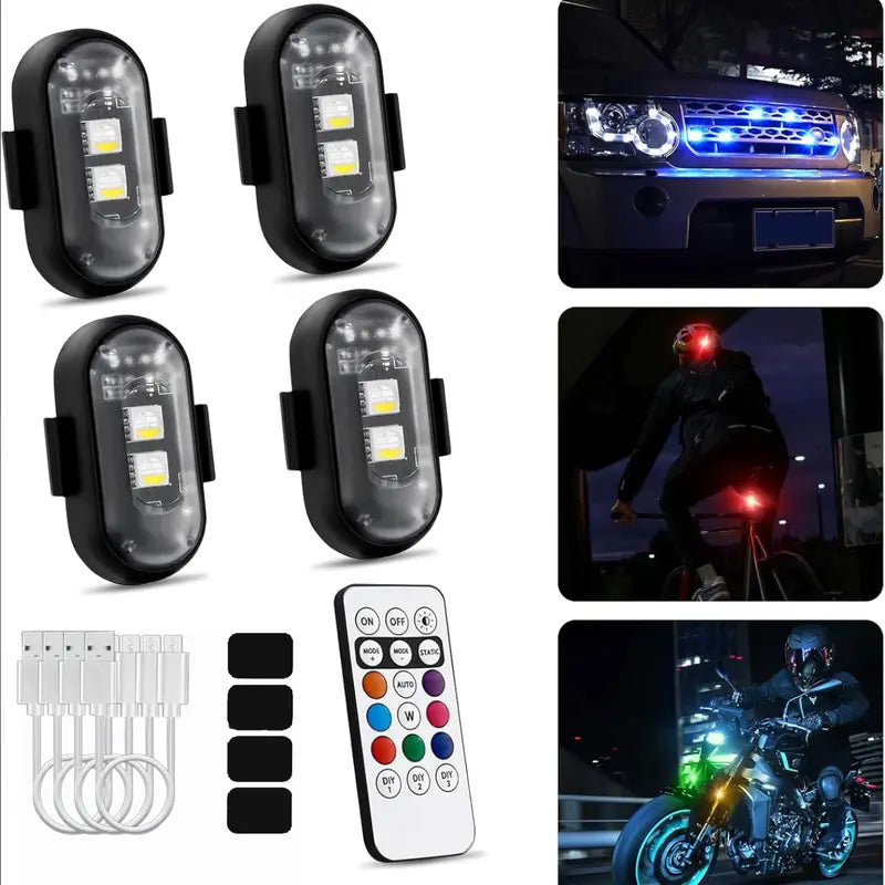 🚨 RGB Wireless LED Strobe Light