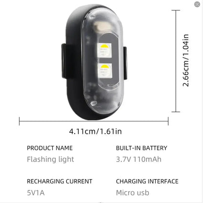 🚨 RGB Wireless LED Strobe Light