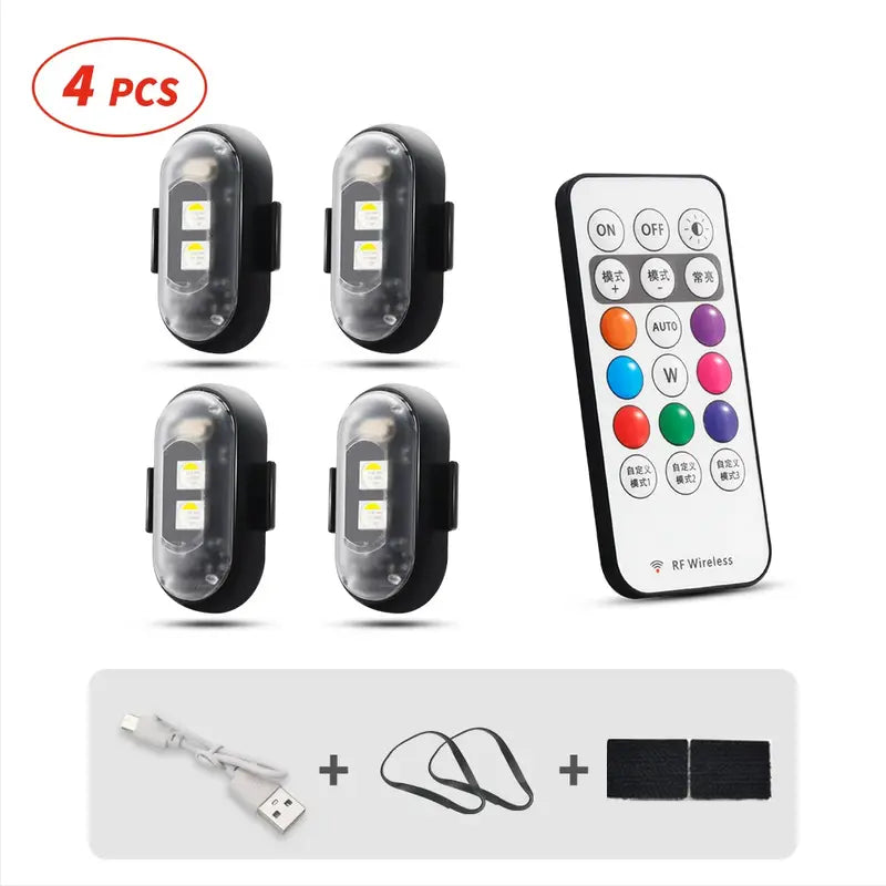 🚨 RGB Wireless LED Strobe Light