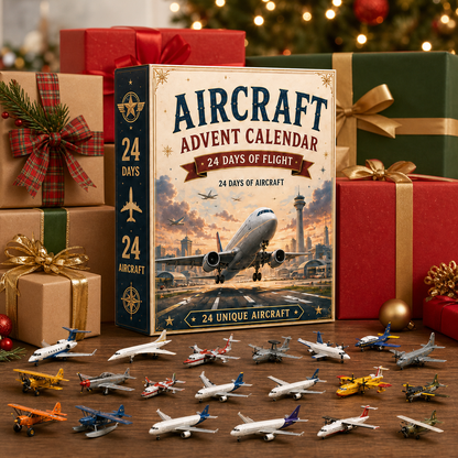 ⏳ Last Day 49% OFF – ✈️ Aircraft Advent Calendar 2026 | 24 Days of Flight with 24 Unique Miniature Airplanes, Jets & Aviation Collectibles 🎄🎁