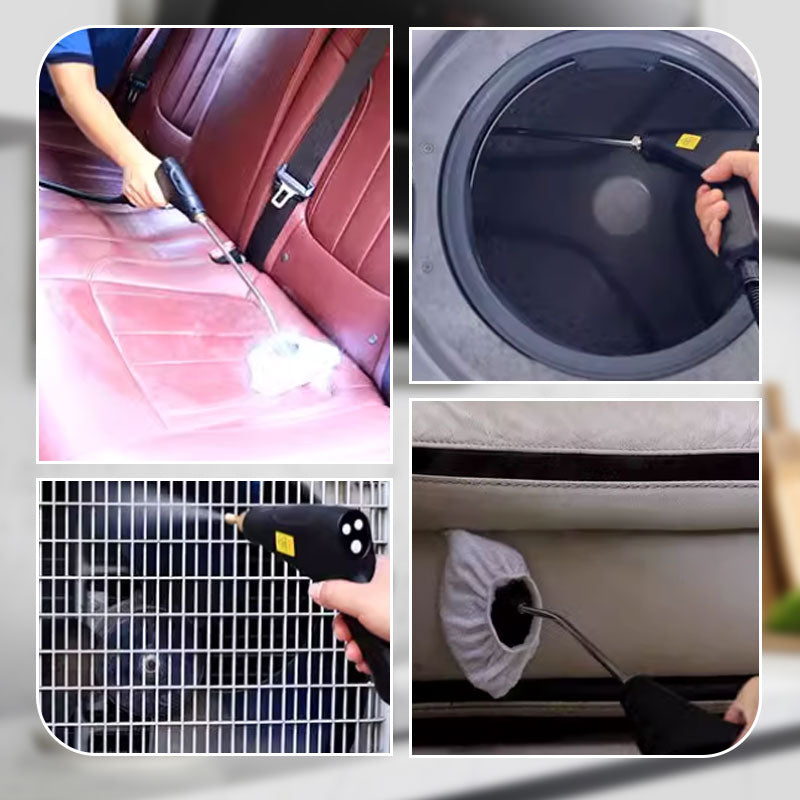 💨 Portable Handheld Steam Cleaner – 10 Accessories 🛠️, Adjustable Levels ⚙️, Fast Heat-Up 🔥 – For Kitchen 🍳, Bathroom 🚿, Tile 🧱 & Car 🚗