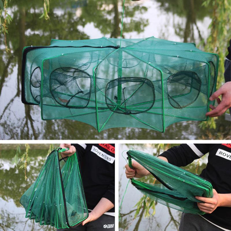 🥳2026 HOT SALE🥳💞50K+ SOLD!🦀🦐 50% OFF! Automatic Foldable Fish Trap – Thickened mesh, rust‑proof steel. Zipper opening for easy harvest. Doubles your catch effortlessly. 🏆🌊