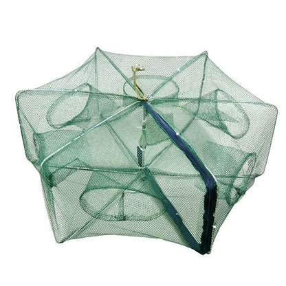 🥳2026 HOT SALE🥳💞50K+ SOLD!🦀🦐 50% OFF! Automatic Foldable Fish Trap – Thickened mesh, rust‑proof steel. Zipper opening for easy harvest. Doubles your catch effortlessly. 🏆🌊