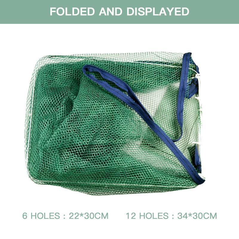 🥳2026 HOT SALE🥳💞50K+ SOLD!🦀🦐 50% OFF! Automatic Foldable Fish Trap – Thickened mesh, rust‑proof steel. Zipper opening for easy harvest. Doubles your catch effortlessly. 🏆🌊