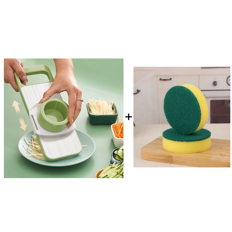📢 50% OFF NOW! 🔪5‑Blade Safe Vegetable Chopper