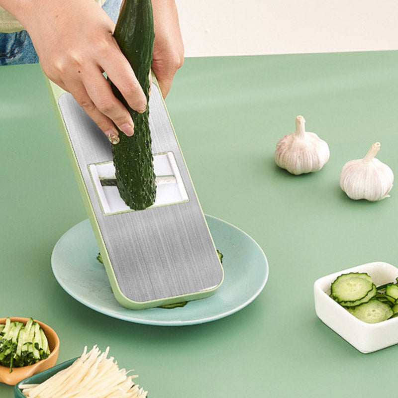 📢 50% OFF NOW! 🔪5‑Blade Safe Vegetable Chopper