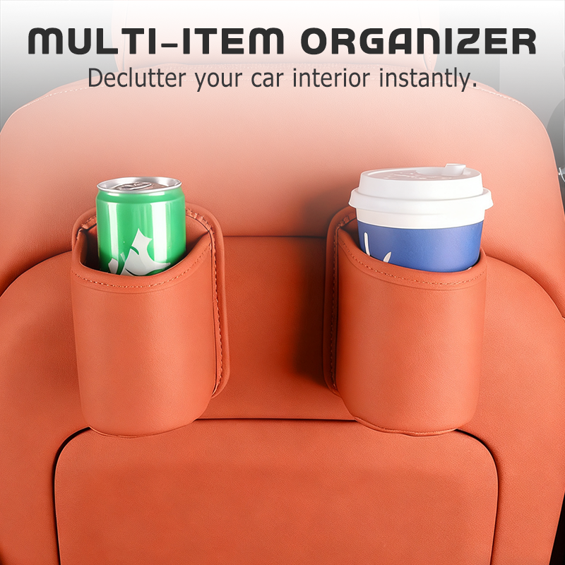 🥳2026 HOT SALE🥳💞50K+ SOLD!🚗🧺 53% OFF! Leather Car Door Cup Holder – Wide‑mouth opening, easy reach for drinks & phone. Clip‑on secure fit. PU leather, tough & stylish. 🛡️✨